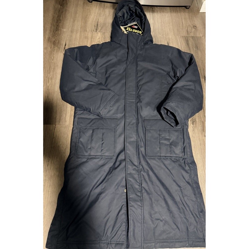 Vintage LL Bean Mens GORE TEX Lined Parka Nor Easter Zip Hooded Coat New L